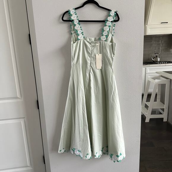 FANM MOON Shasha Dress Mint Green Size M New - Picture 8 of 8